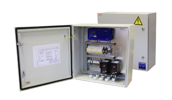 Шкаф управления узла учета тепловой энергии ВЗЛЕТ ШПК Счетчики воды и тепла